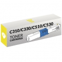 TM-C310/C330/C510/C530Y Toner Compativel Amarelo Oki